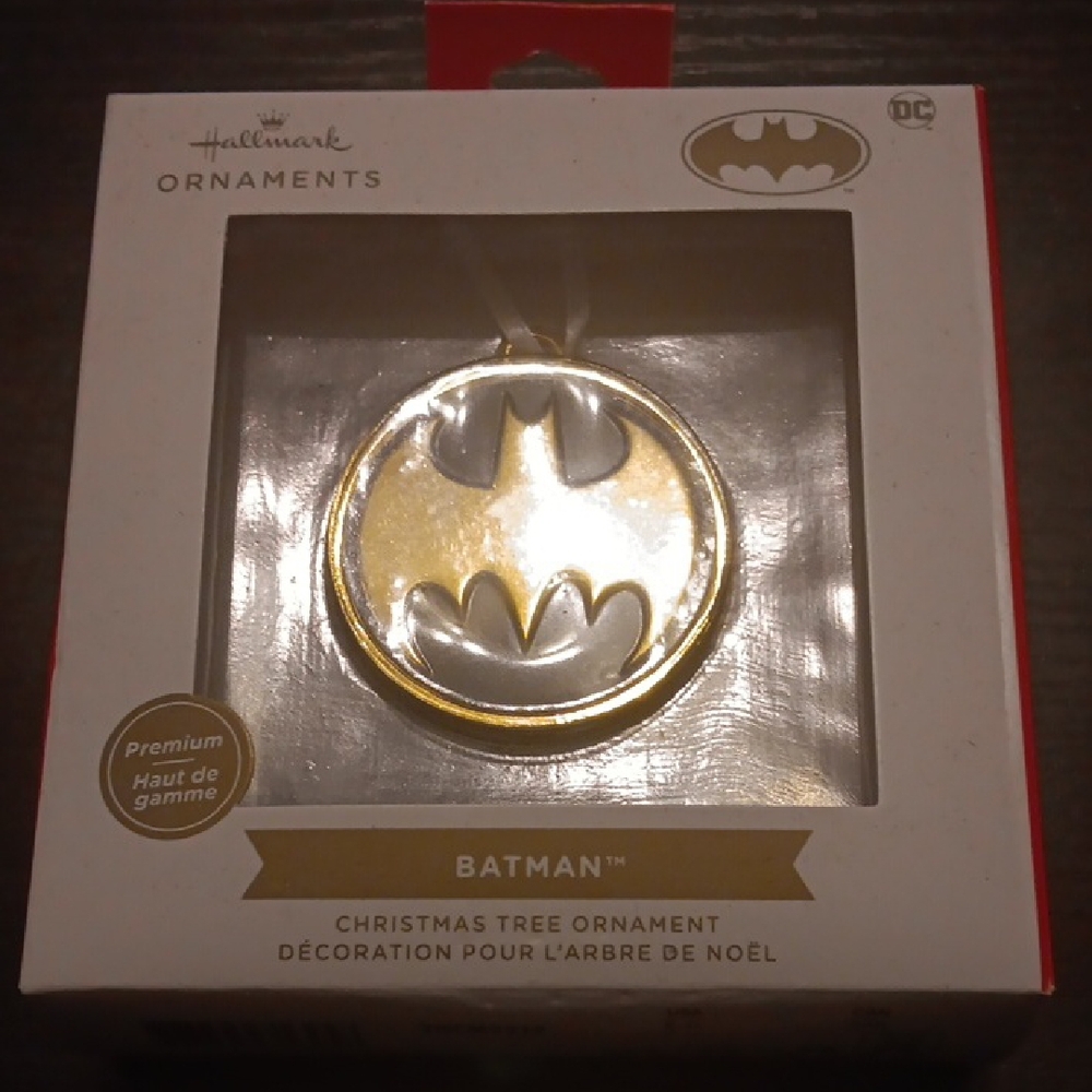 Hallmark Batman Gold and Silver Ornament NWT